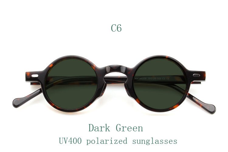 Yujo Unisex Full Rim Small Round Acetate Fiber Eyeglasses Y077 Full Rim Yujo C6 China