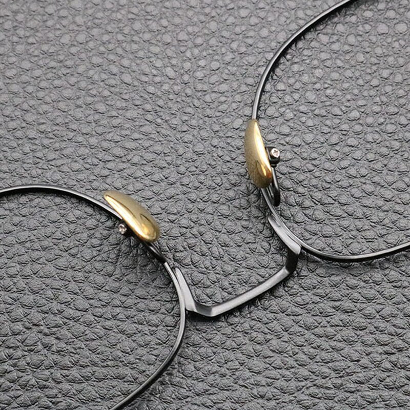 Gatenac Unisex Full Rim Square Titanium Eyeglasses Gxyj840 Full Rim Gatenac