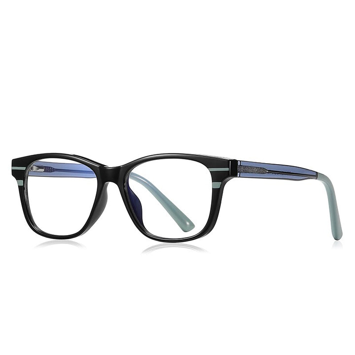 Zirosat Children's Unisex Full Rim Square Tr 90 + Cp Eyeglasses 20211 Full Rim Zirosat