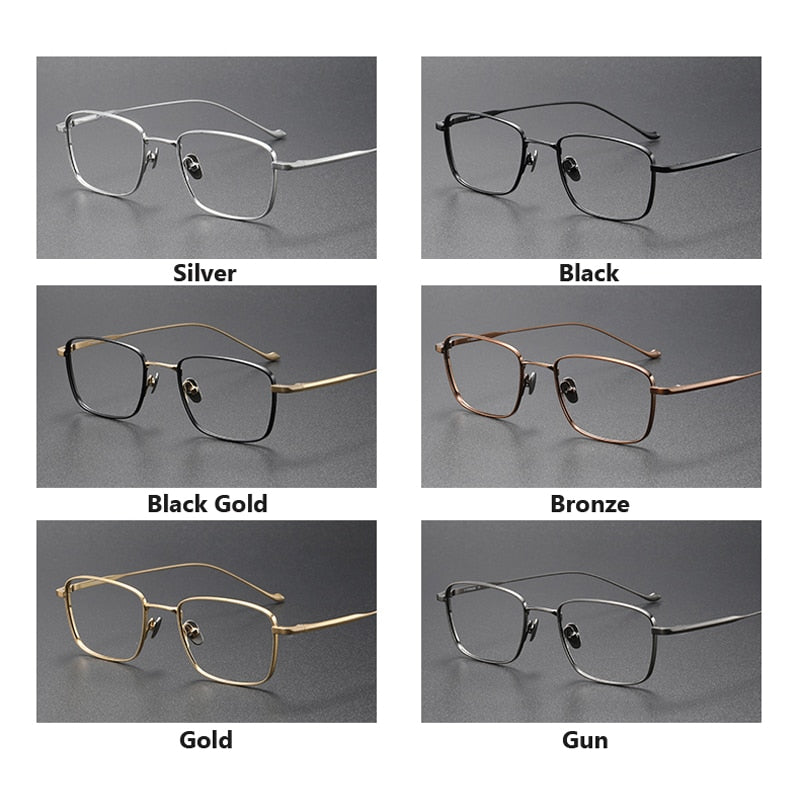 Oveliness Unisex Full Rim Square Titanium Eyeglasses  Chordf Full Rim Oveliness
