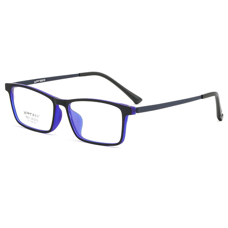 Zirosat Unisex Full Rim Square Tr 90 Titanium Eyeglasses  9821 Full Rim Zirosat black blue