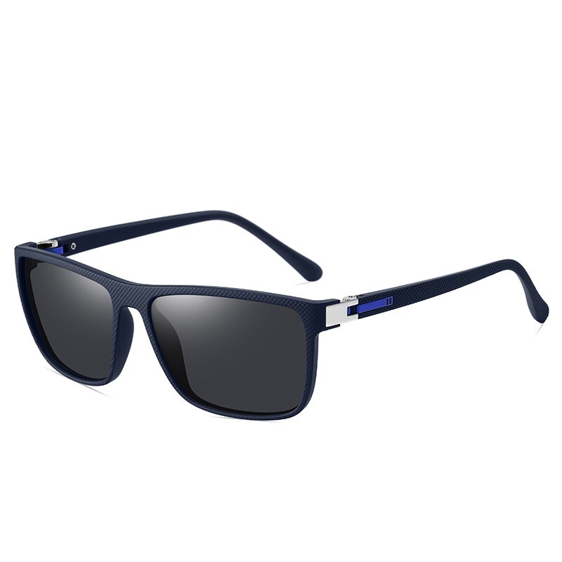 Yimaruili Unisex Full Rim Square Tr 90 Polarized Sunglasses C3045 Sunglasses Yimaruili Sunglasses Blue Gray C4 Other 