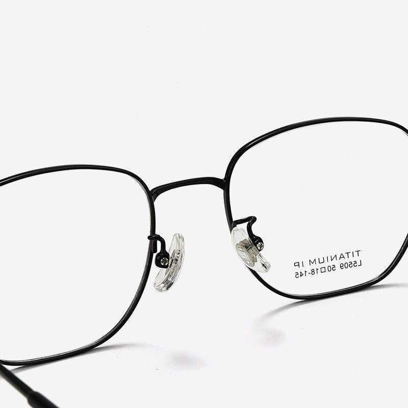 Bclear Unisex Full Rim Square Titanium Eyeglasses Lb5509 Full Rim Bclear