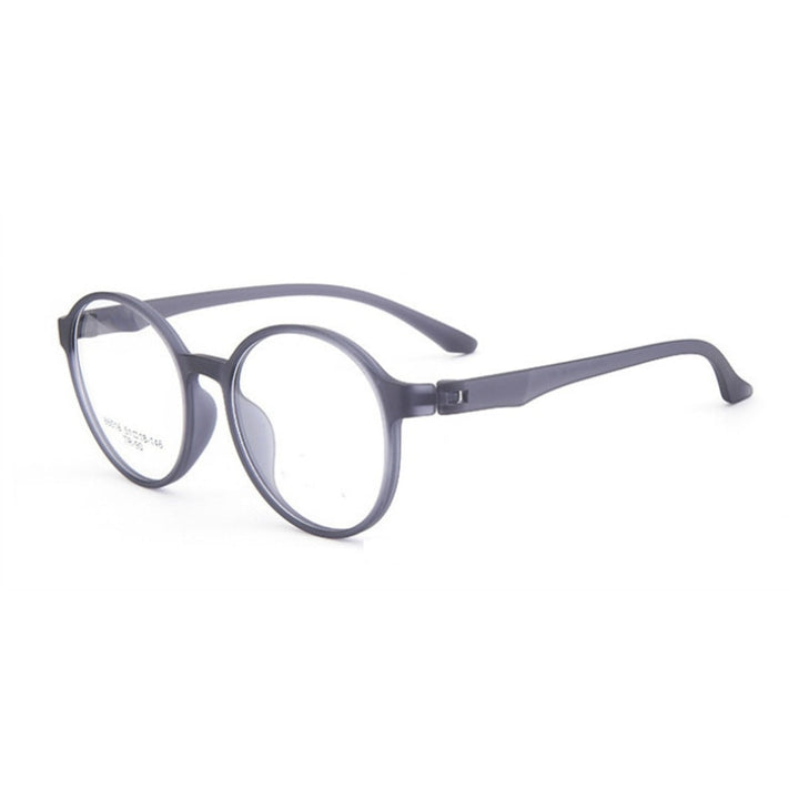Handoer Unisex Full Rim Round Tr 90 Rubber Titanium Hyperopic Reading Glasses 66016 Reading Glasses Handoer