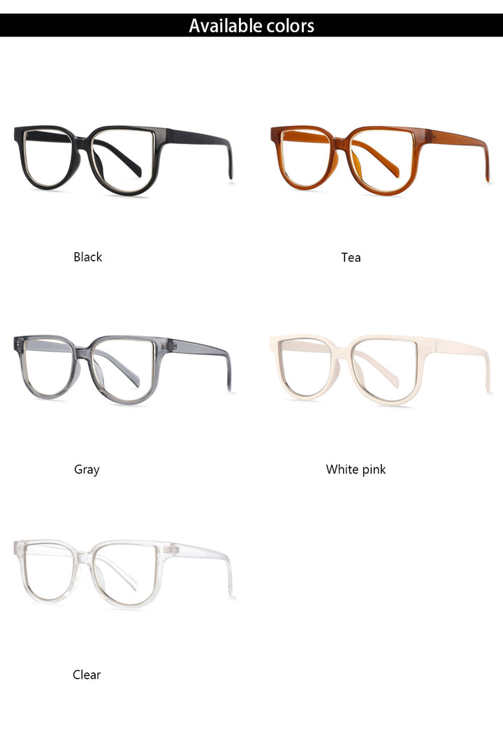 CCspace Unisex Full Rim Square Resin Frame Eyeglasses 54476 Full Rim CCspace