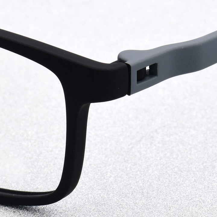 Zirosat Unisex Full Rim Square Ultem Frame Eyeglasses M2039 Full Rim Zirosat