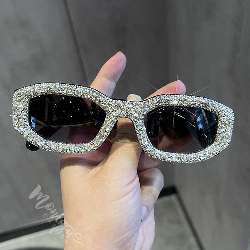 Monique Orenda Women's Full Rim Oval Rectangle Acetate Frame UV400 Sunglasses 8836 Sunglasses Monique Orenda Silver CN Other
