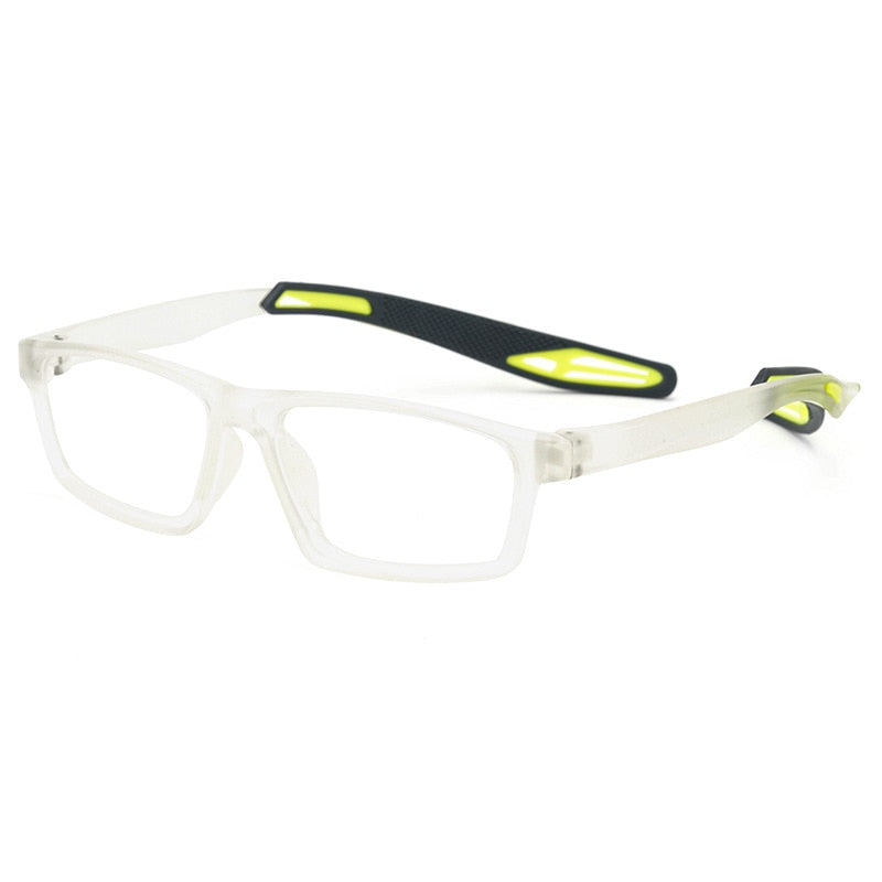 Reven Jate Unisex Full Rim Square Tr 90 Sport Eyeglasses 1219 Full Rim Reven Jate
