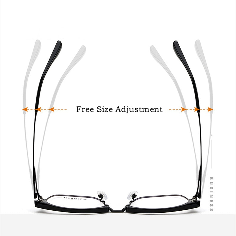 Yimaruili Men's Full Rim Square Acetate Titanium Eyeglasses 8653cmh Full Rim Yimaruili Eyeglasses