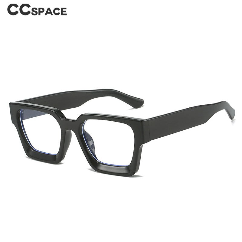 CCspace Unisex Full Rim Square Acetate Eyeglasses 55302 Full Rim CCspace