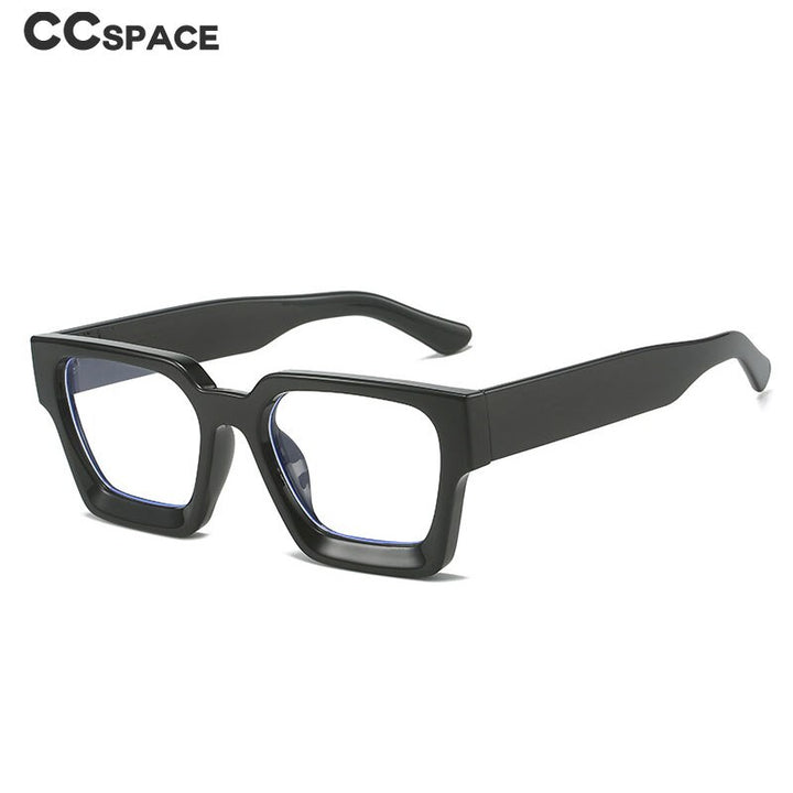CCspace Unisex Full Rim Square Acetate Eyeglasses 55302 Full Rim CCspace