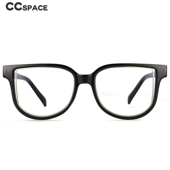 CCspace Unisex Full Rim Square Resin Frame Eyeglasses 54476 Full Rim CCspace