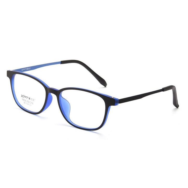 Zirosat Unisex Full Rim Square Tr 90 Titanium Eyeglasses 9835 Full Rim Zirosat blue