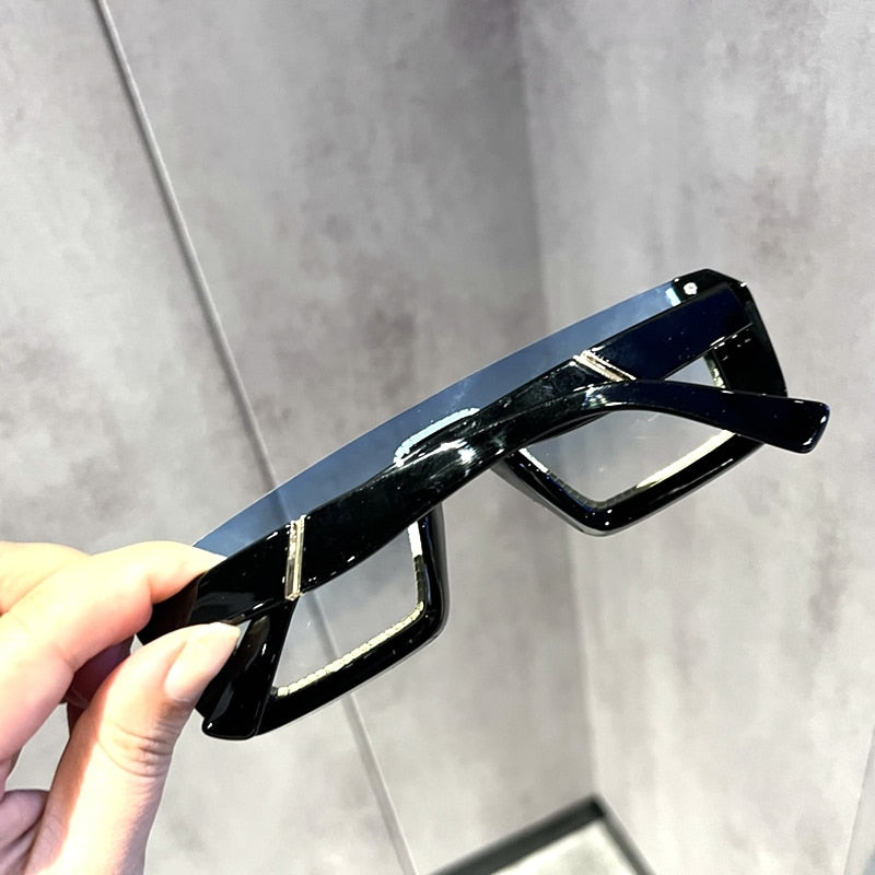Monique Orenda Women's Semi Rim Square Acetate Frame UV400 Sunglasses 8248 Sunglasses Monique Orenda