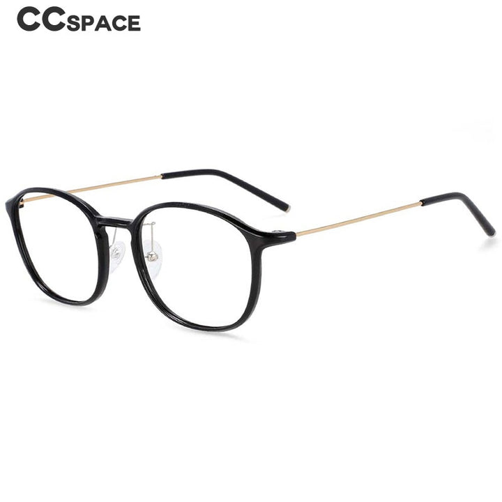 CCspace Unisex Full Rim Square Tr 90 Titanium Frame Eyeglasses 54315 Full Rim CCspace