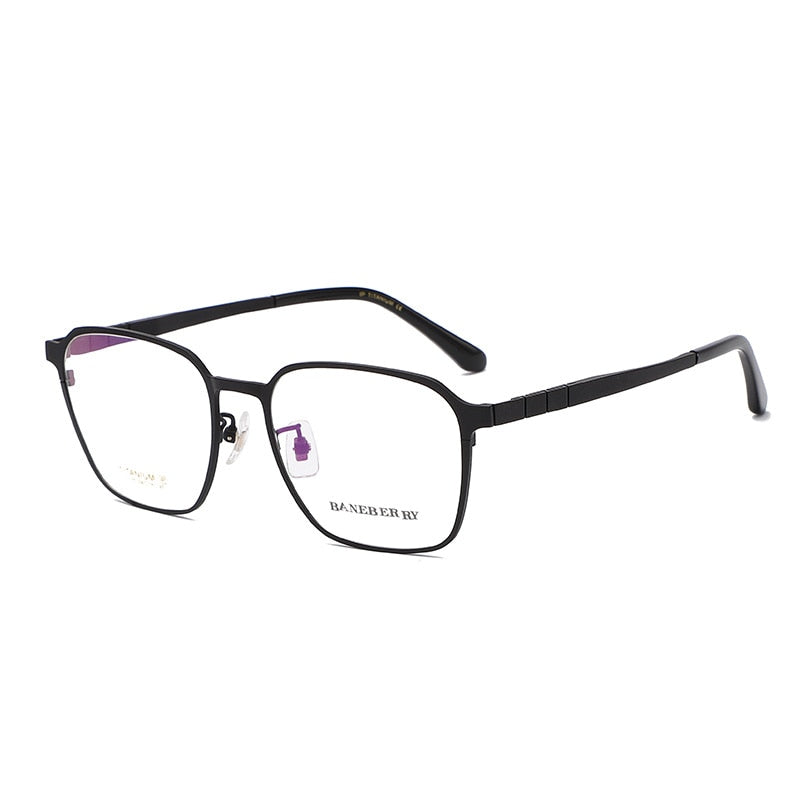 Reven Jate Unisex Full Rim Square Titanium Frame Eyeglasses 71075 Full Rim Reven Jate