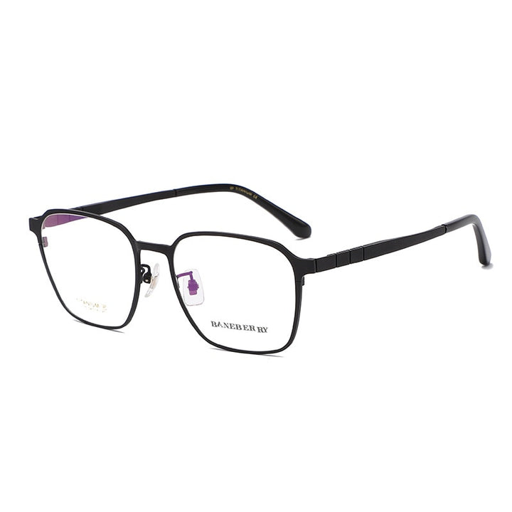 Reven Jate Unisex Full Rim Square Titanium Frame Eyeglasses 71075 Full Rim Reven Jate