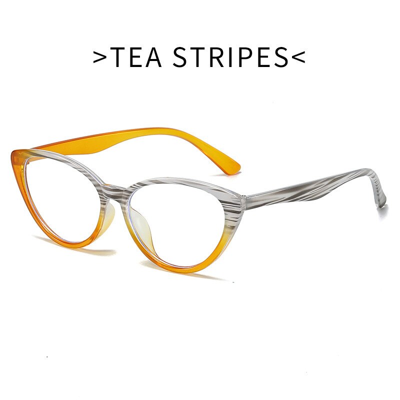 CCspace Unisex Full Rim Cat Eye Tr 90 Eyeglasses 55674 Full Rim CCspace Orange China