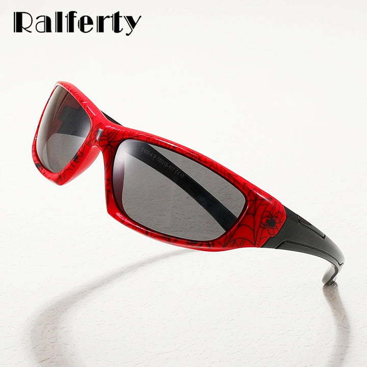Ralferty Unisex Children's Full Rim Rectangle Acetate Polarized Sunglasses M805 Sunglasses Ralferty