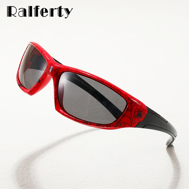 Ralferty Unisex Children's Full Rim Rectangle Acetate Polarized Sunglasses M805 Sunglasses Ralferty   