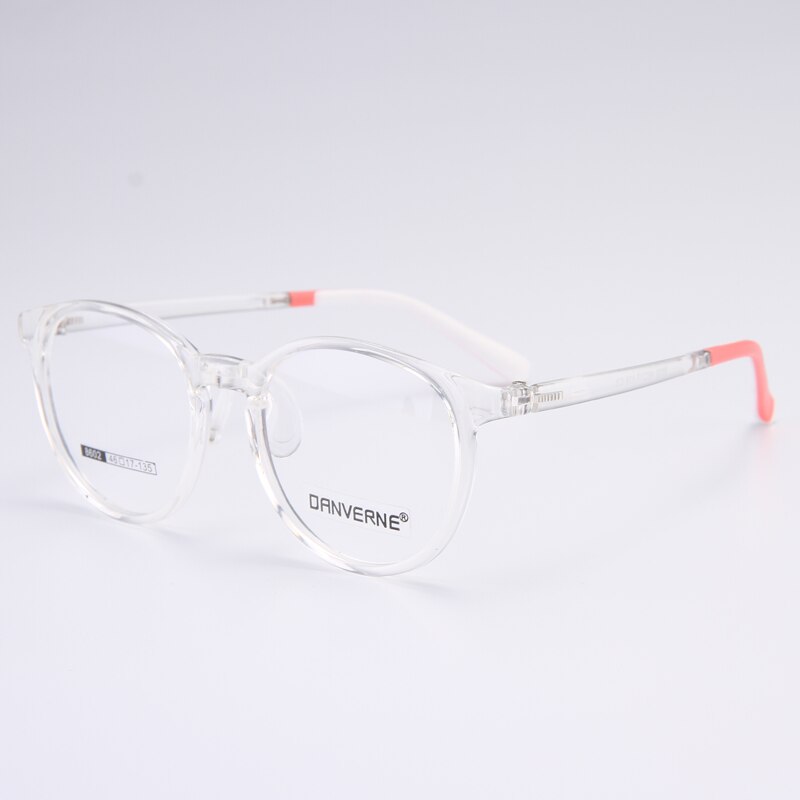 Gmei Unisex Children's Full Rim Round Silicone TR90 Eyeglasses 8602 Full Rim Gmei Optical Transparent