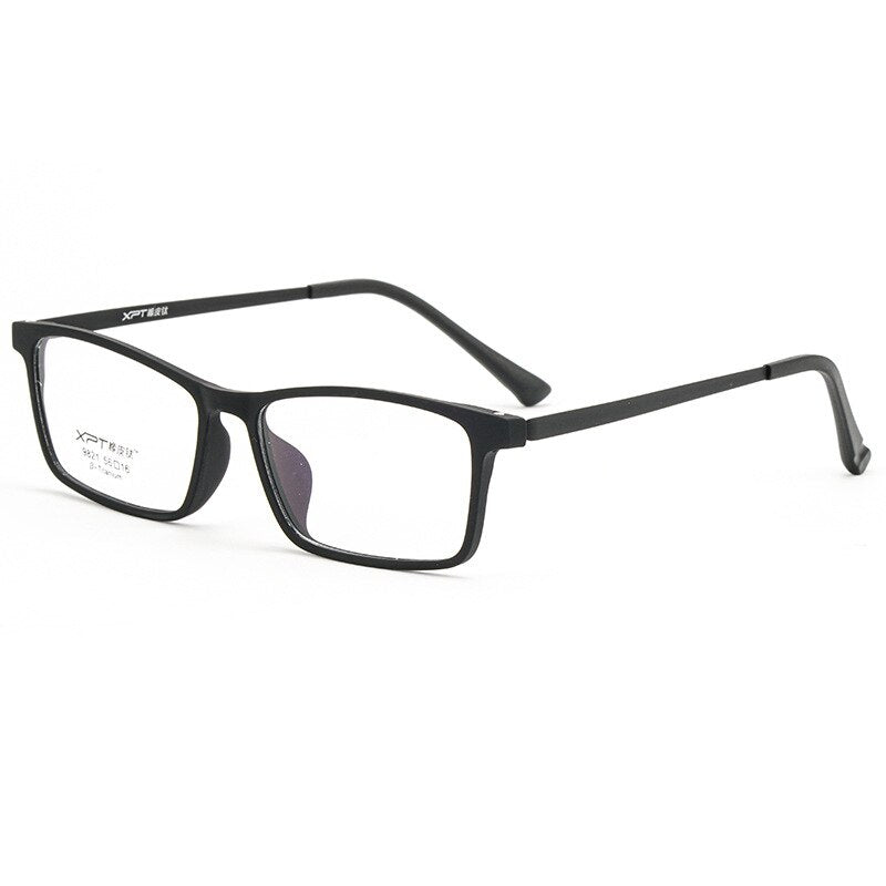 Zirosat Unisex Full Rim Square Tr 90 Titanium Eyeglasses  9821 Full Rim Zirosat black