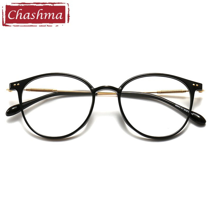 Chashma Unisex TR 90 Titanium Round Full Rim Frame Eyeglasses 90045 Full Rim Chashma