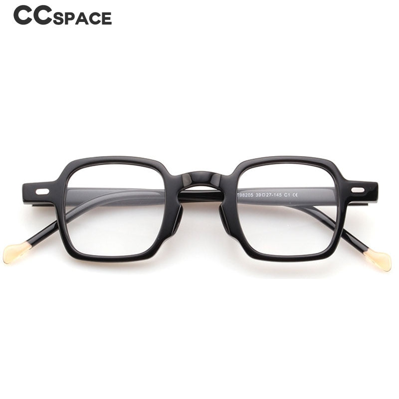 CCspace Women's Full Rim Square Acetate Eyeglasses 55241 Full Rim CCspace