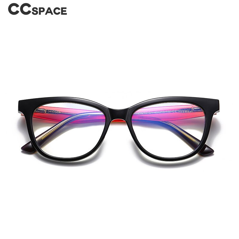 CCspace Youth's Unisex Full Rim Square Tr 90 Titanium Eyeglasses 54525 Full Rim CCspace