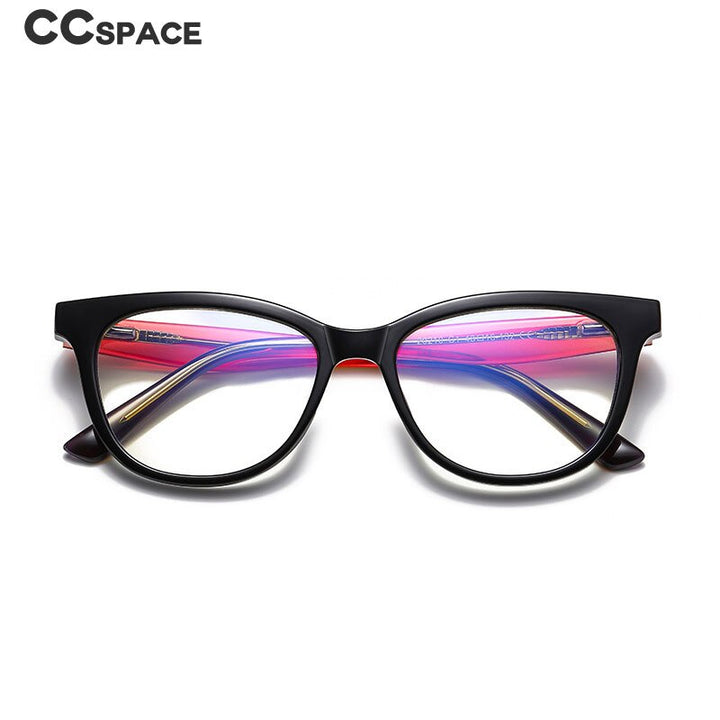 CCspace Youth's Unisex Full Rim Square Tr 90 Titanium Eyeglasses 54525 Full Rim CCspace
