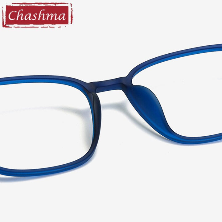 Chashma Unisex Full Rim Ultem Titanium Square Frame Eyeglasses 66113 Full Rim Chashma
