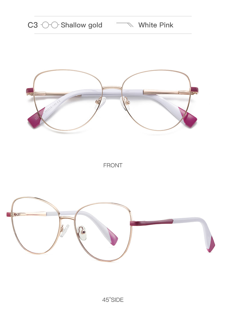 Hdcrafter Women's Full Rim Cat Eye Frame Eyeglasses 3019 Full Rim Hdcrafter Eyeglasses