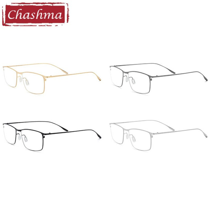 Chashma Ottica Unisex Full Rim Square Eyeglasses 18105 Full Rim Chashma Ottica