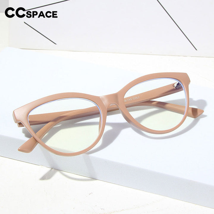 CCspace Women's Full Rim Cat Eye Acetate Eyeglasses 54547 Full Rim CCspace