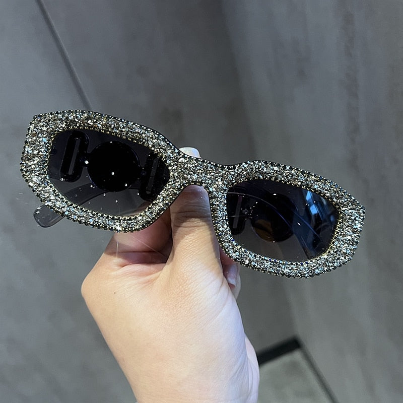 Monique Orenda Women's Full Rim Oval Rectangle Acetate Frame UV400 Sunglasses 8836 Sunglasses Monique Orenda Gray CN Other
