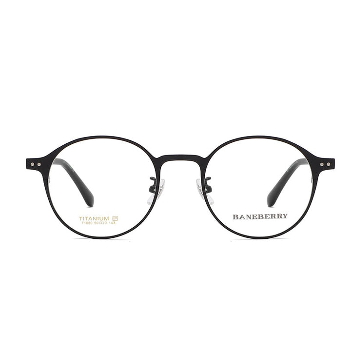 Reven Jate Unisex Full Rim Round Titanium Frame Eyeglasses 71080 Full Rim Reven Jate