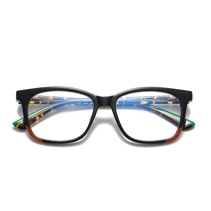 Zirosat Children's Unisex Full Rim Square Tr 90 + Cp Eyeglasses 20206 Full Rim Zirosat C1  