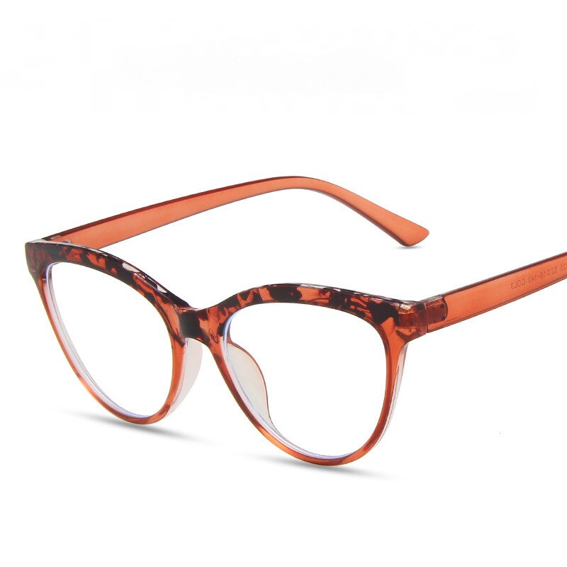 CCspace Unisex Full Rim Cat Eye Tr 90 Titanium Eyeglasses 55437 Full Rim CCspace China TeaTea