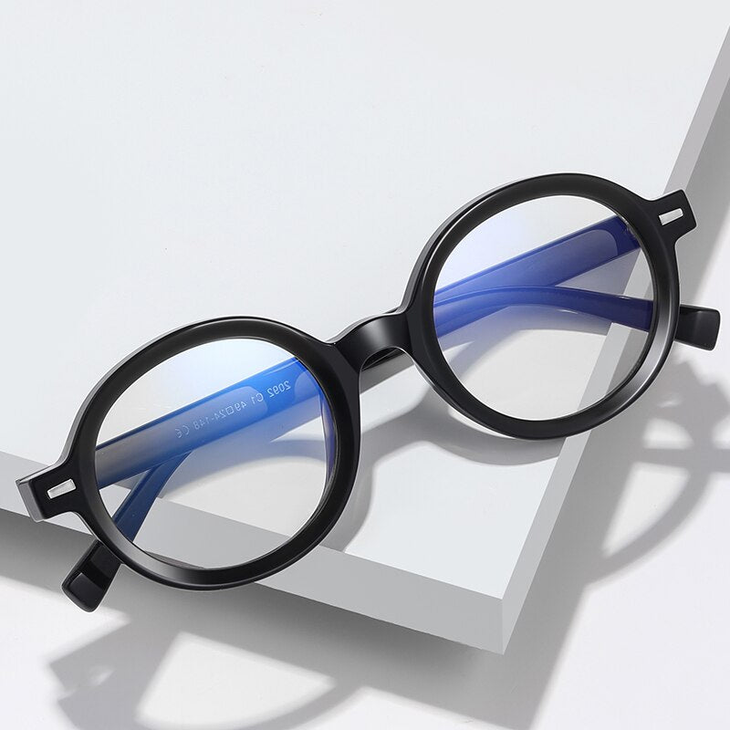 Reven Jate Unisex Full Rim Oval Tr 90 Eyeglasses 2092 Full Rim Reven Jate