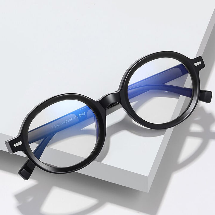 Reven Jate Unisex Full Rim Oval Tr 90 Eyeglasses 2092 Full Rim Reven Jate