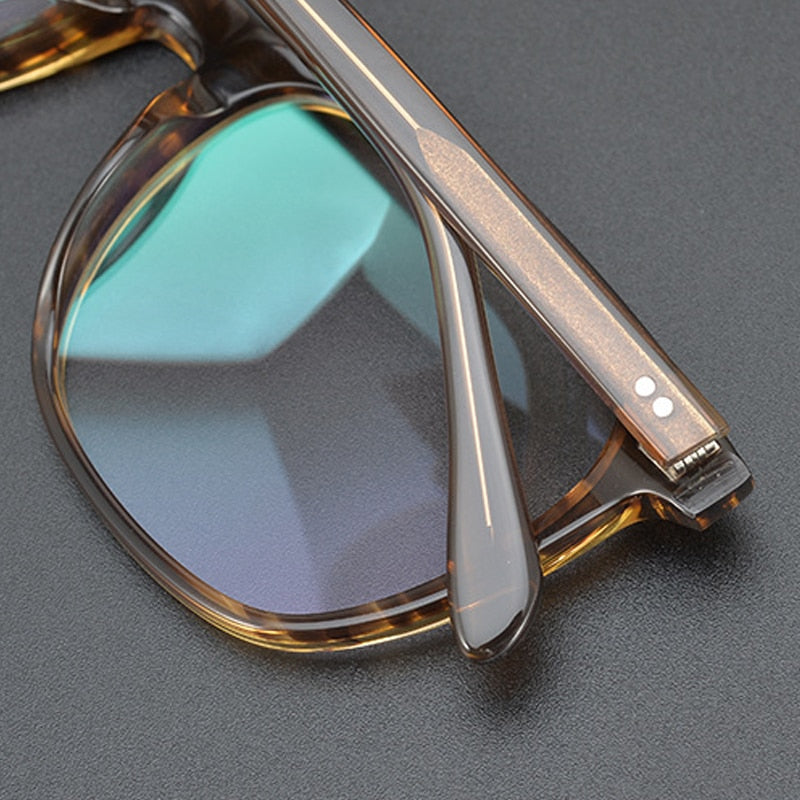 Gatenac Unisex Full Rim Square Acetate Frame Eyeglasses Gxyj778 Full Rim Gatenac