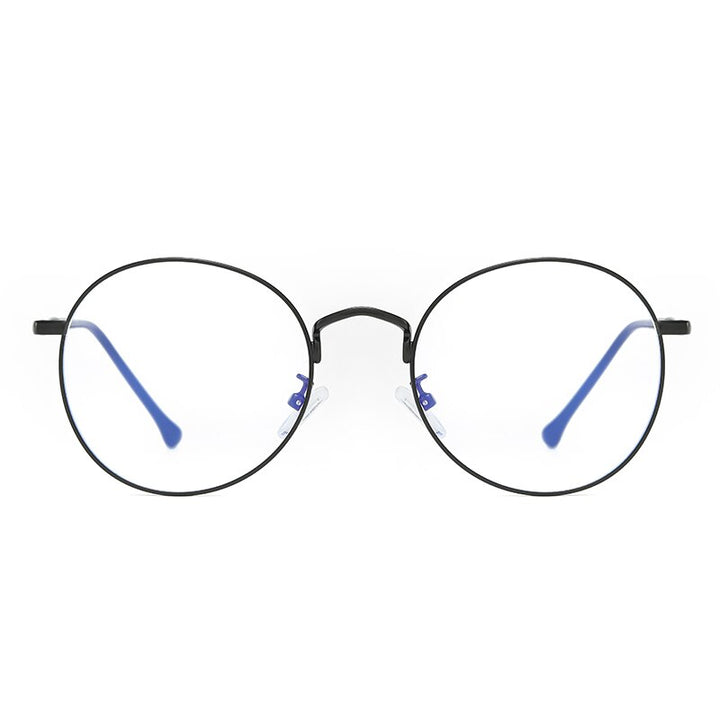 Reven Jate Unisex Full Rim Round Alloy Eyeglasses 1912 Full Rim Reven Jate