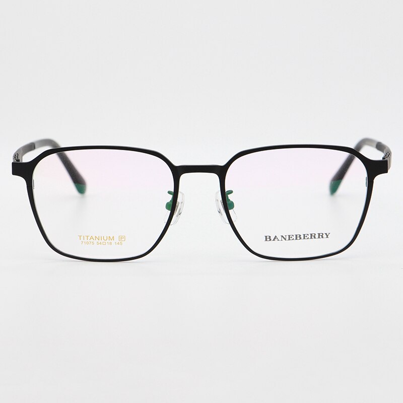 Bclear Unisex Full Rim Square Titanium Frame Eyeglasses My71075 Full Rim Bclear