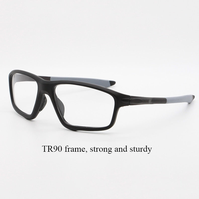 Bclear Unisex Full Rim Irregular Square Tr 90 Titanium Sport Eyeglasses 9231 Full Rim Bclear