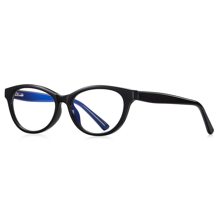 Zirosat Children's Unisex Full Rim Round Square Tr 90 + Cp Eyeglasses 20209 Full Rim Zirosat C1