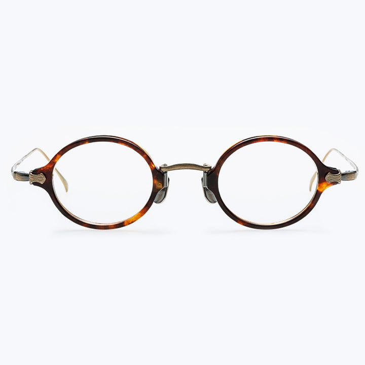 Gatenac Unisex Full Rim Round Tr 90 Titanium Eyeglasses Gxyj969 Full Rim Gatenac Tortoiseshell