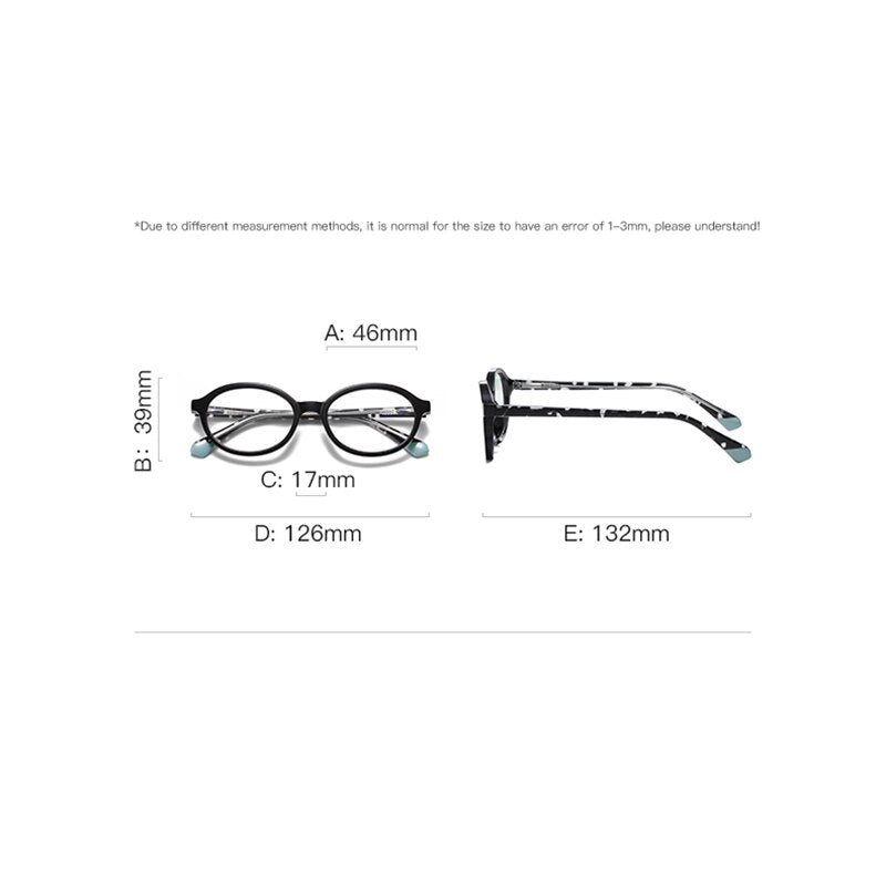 Zirosat Children's Unisex Full Rim Round Square Tr 90 + Cp Eyeglasses 20205 Full Rim Zirosat