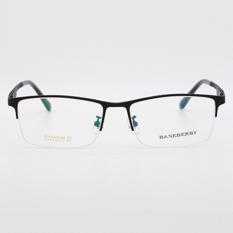 Bclear Unisex Semi Rim Square Titanium Frame Eyeglasses My71056a Semi Rim Bclear