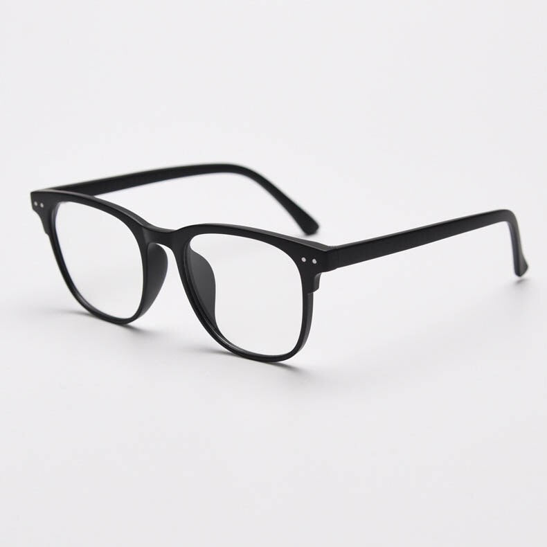 CCspace Unisex Full Rim Big Square Tr 90 Titanium Eyeglasses 55804 Full Rim CCspace MatteBlack China