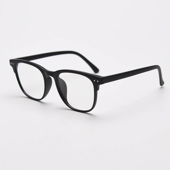 CCspace Unisex Full Rim Big Square Tr 90 Titanium Eyeglasses 55804 Full Rim CCspace MatteBlack China